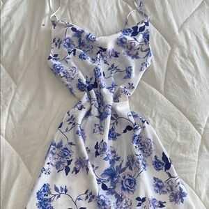 Urban Outfitters Cowl Neck Spaghetti Strap Mini Sundress